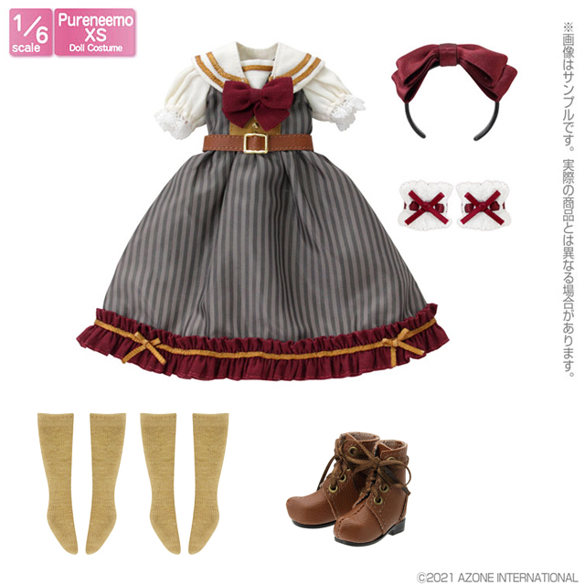 1／6ドール用オリジナルコーデ（イノセントセーラーワンピ）