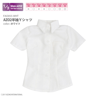 AZO2半袖Yシャツ