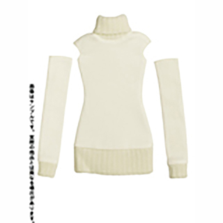 50ニットタートルワンピース