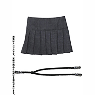 50サスペンダー付プリーツスカート
