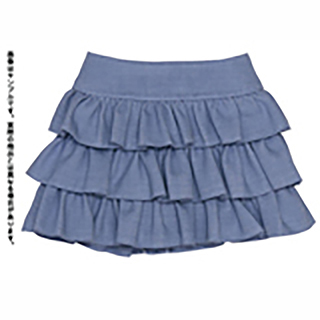 50デニムティアードスカート