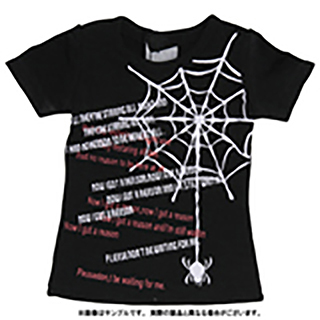 50蜘蛛の巣プリントTシャツ