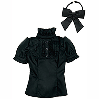 50半袖リボンブラウス