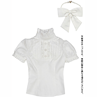 50半袖リボンブラウス