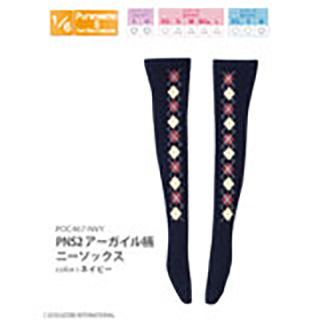 PNS2アーガイル柄ニーソックス