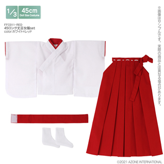 45 ロング丈巫女服set