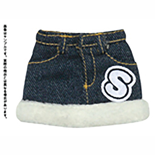 SnottyCat mini ボア付きデニムスカート SnottyCat mini ボア付きデニムスカート