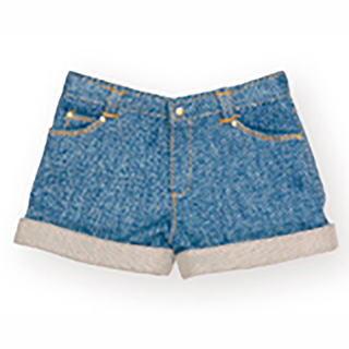 50デニムショートパンツ