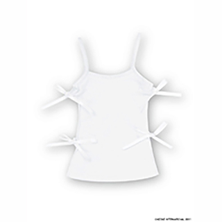 50サイドスリットリボンキャミソール