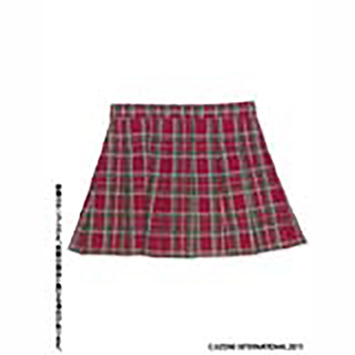 50プリーツチェックスカート