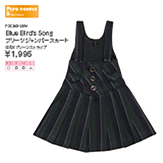 BlueBird'sSong プリーツジャンパースカート BlueBird'sSong プリーツジャンパースカート