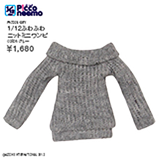 1/12ふわふわニットミニワンピ