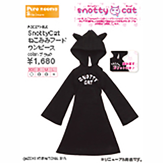 SnottyCat ねこみみフードワンピース