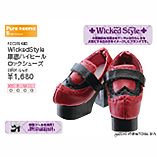 WickedStyle 厚底ハイヒールロックシューズ