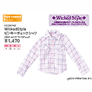 WickedStyle ピンキーチェックシャツ