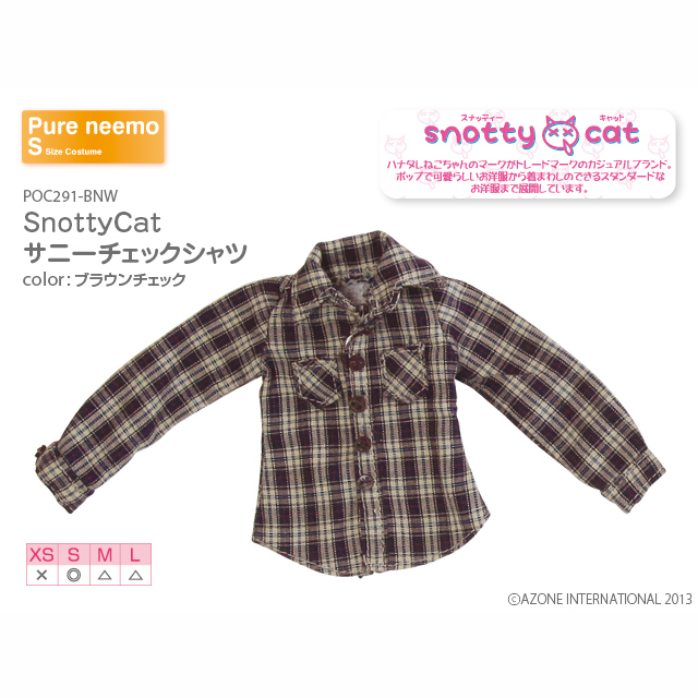 SnottyCat サニーチェックシャツ