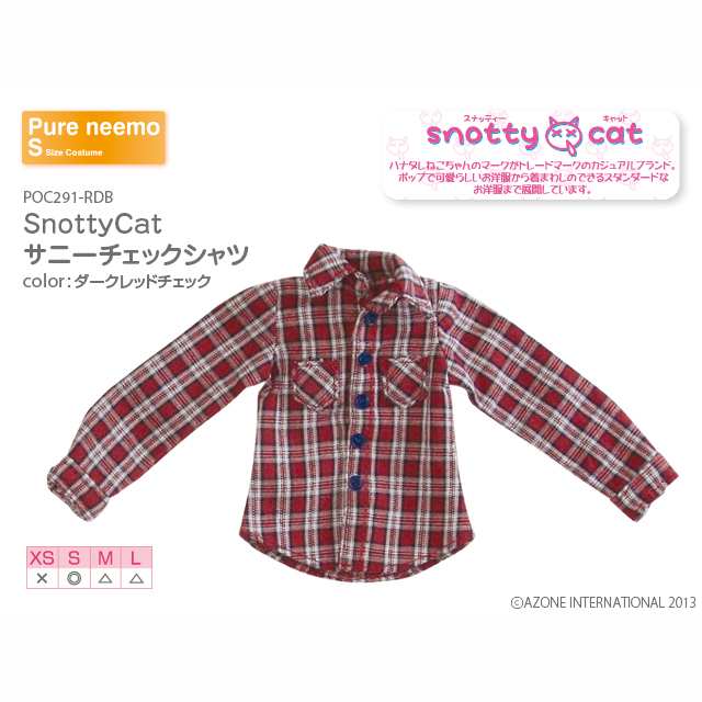 SnottyCat サニーチェックシャツ