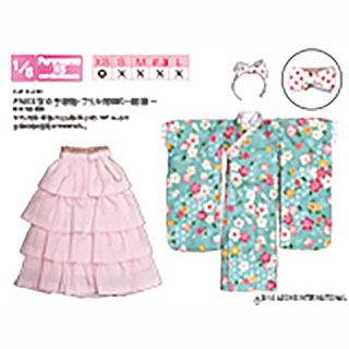 PNXS女の子着物・フリル袴set～雛桜～